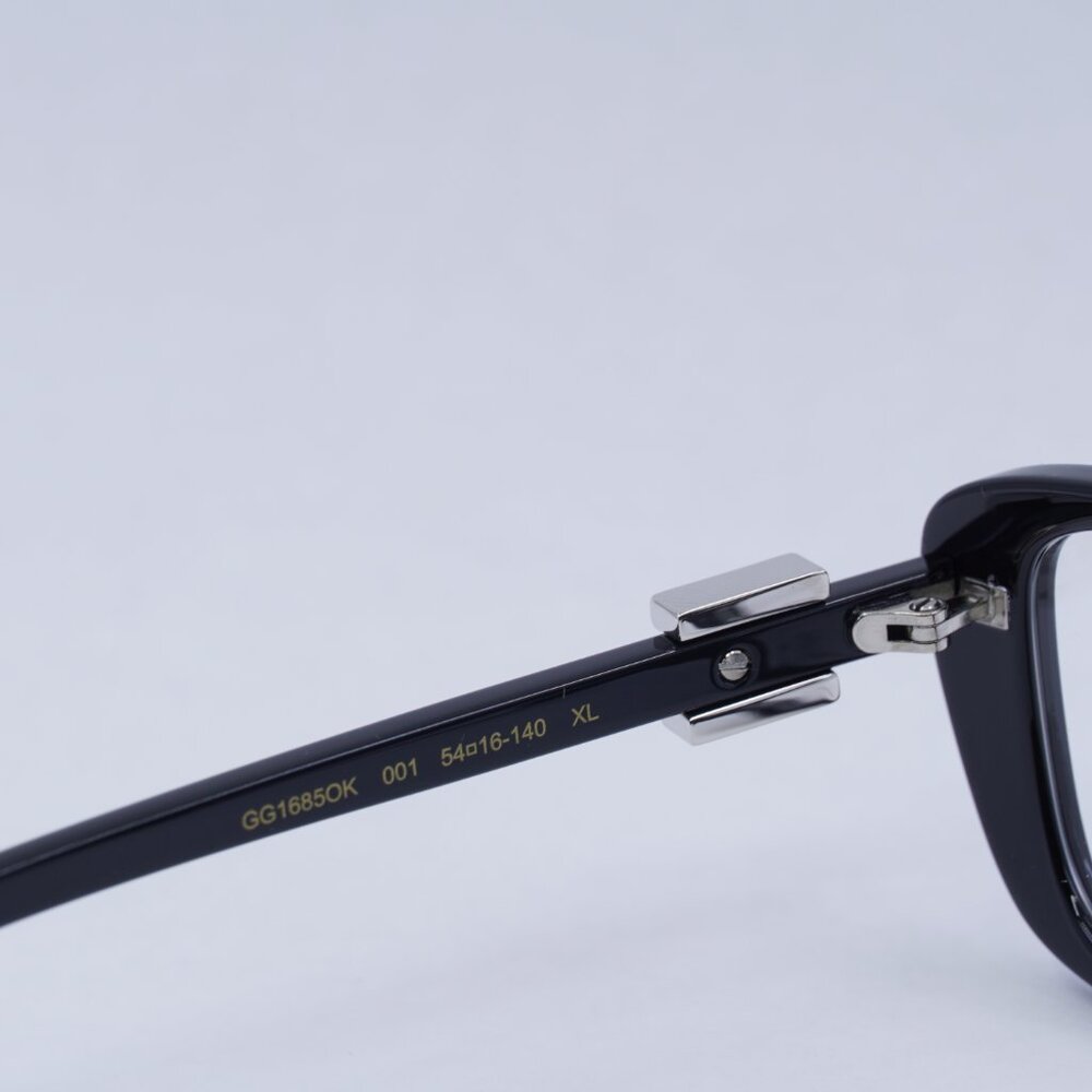 🕶️ New Gucci GG1685OK 001 Eyeglasses - Shiny Black Frame - Picture 7 of 11